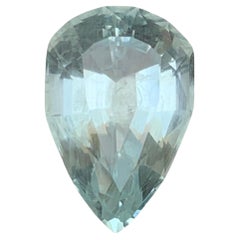 Pale Blue Aquamarine 8.19Ct Modified Pear Cut Natural Loose Gemstone for Jewelry