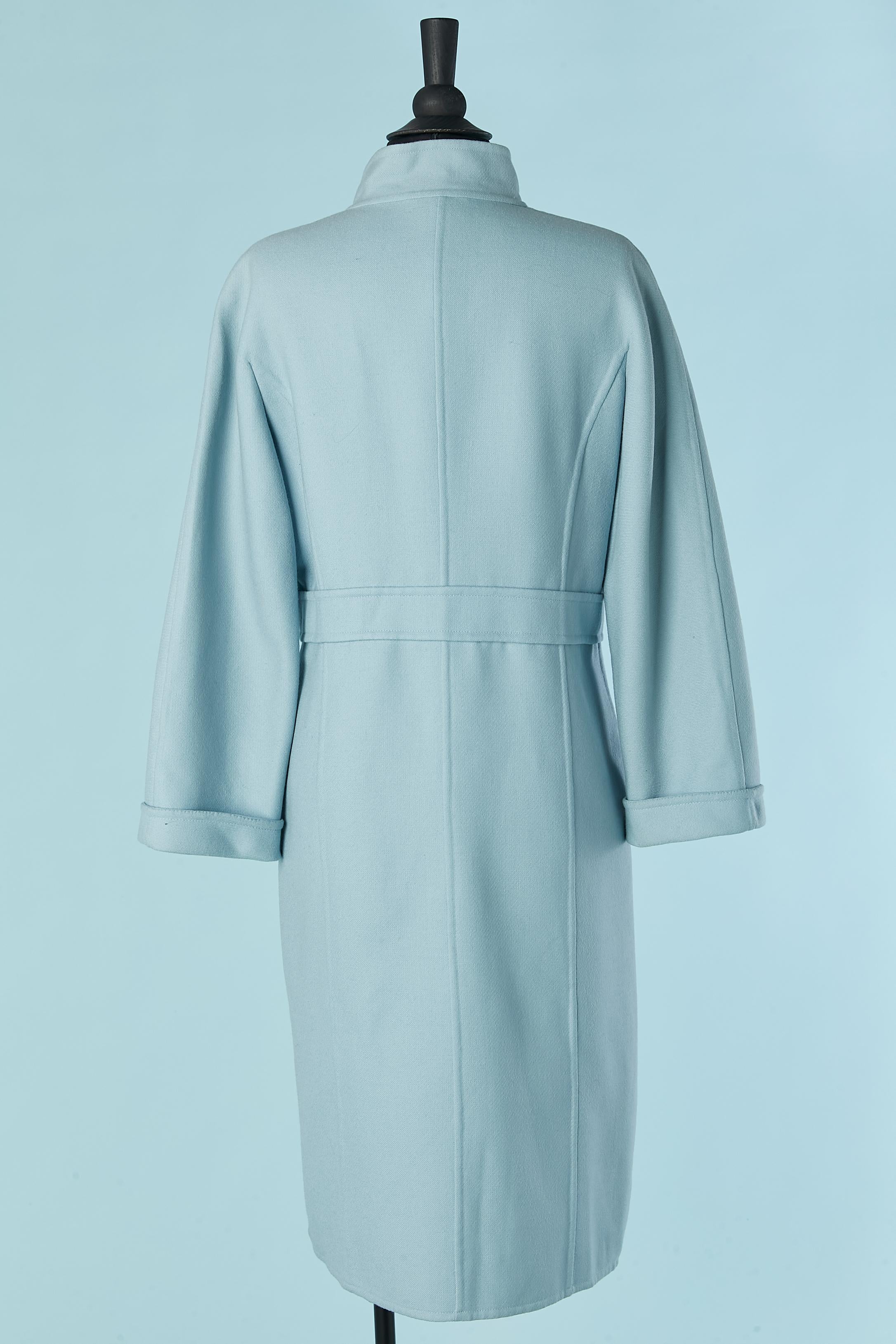 De las mujeres Abrigo de lana azul pálido cruzado VALENTINO BOUTIQUE en venta