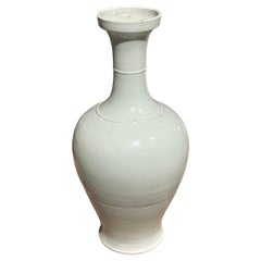 Pale Blue Glaze Cup Design Top Vase, China, Contemporary