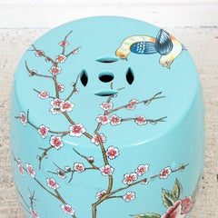 Pale Blue Pattern Garden Seat