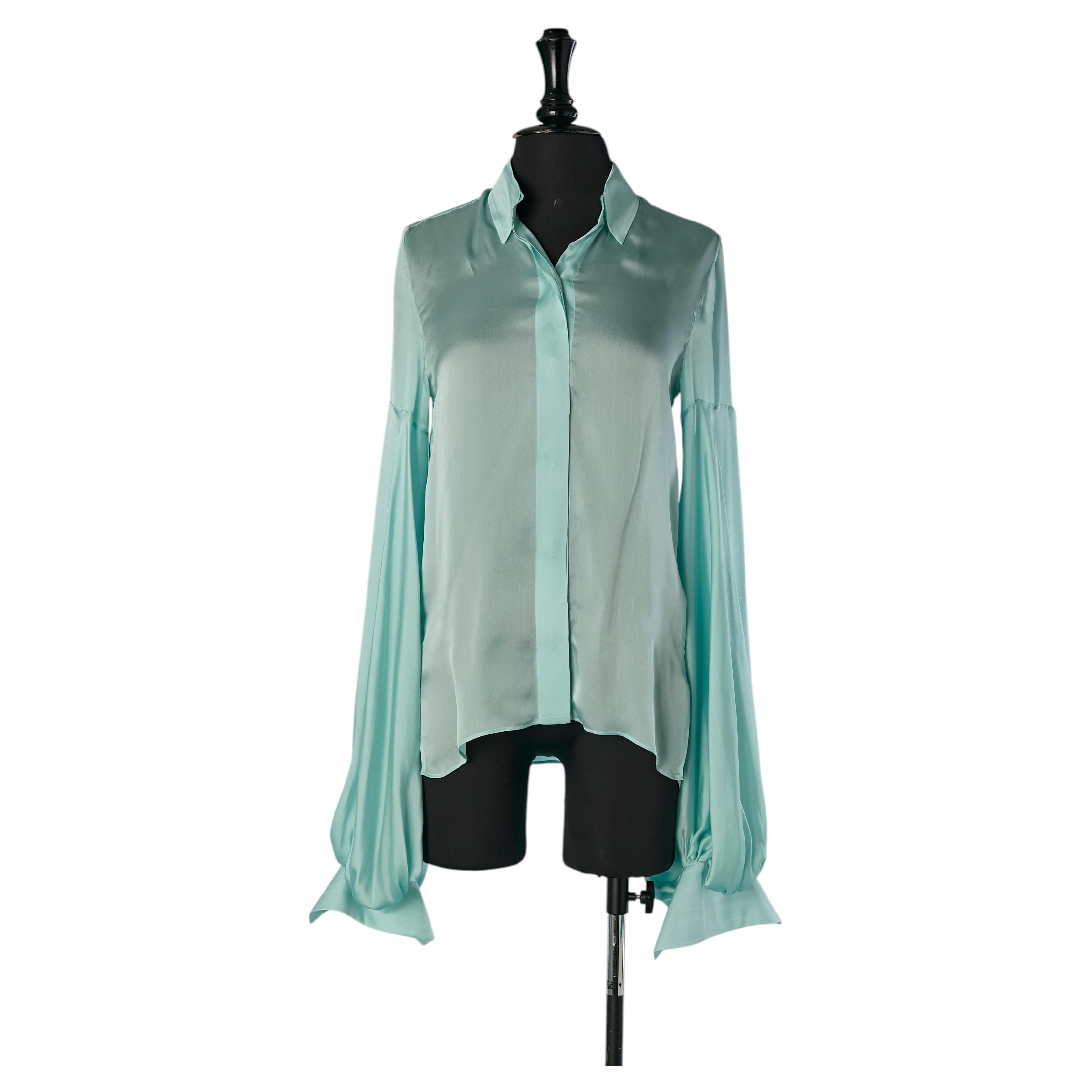 Camisa de seda azul pálido ALEXANDRE VAUTHIER en venta