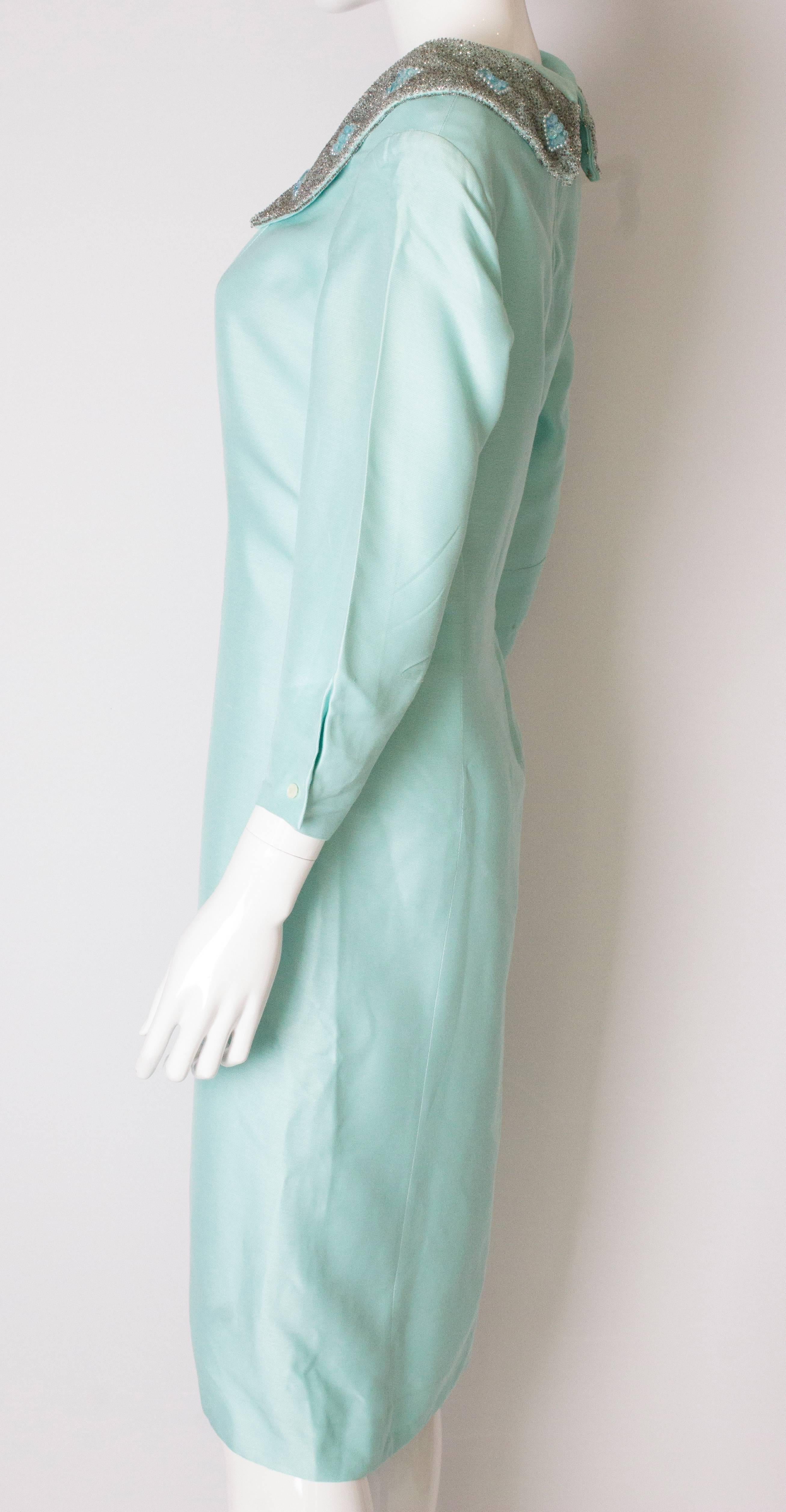 Pale Blue Vintage Dress by La Petite Francaise For Sale 1