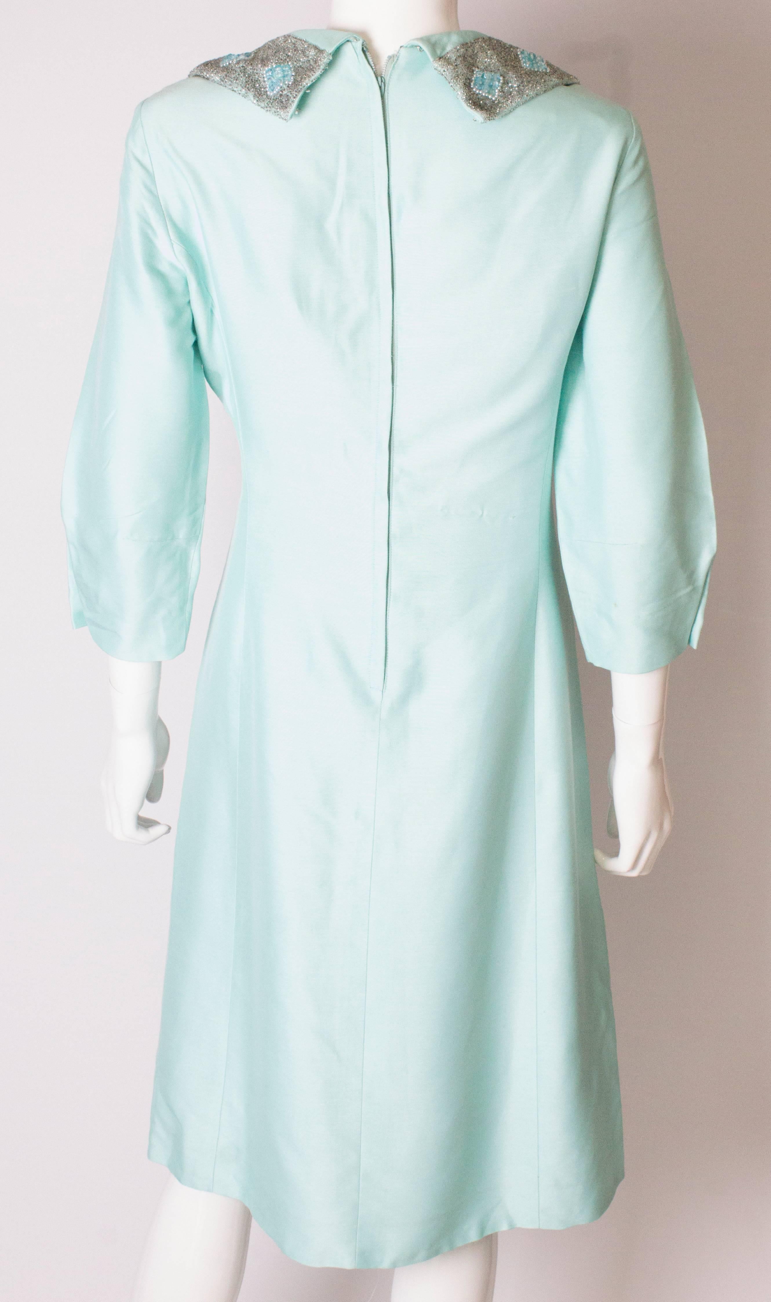 Pale Blue Vintage Dress by La Petite Francaise For Sale 3