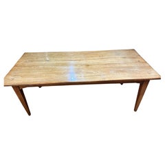 Pale Cherry farmhouse table with bread slide