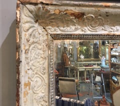 Pale French Green/Cream Frame Mirror