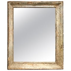 Antique Pale French Green/Cream Frame Mirror