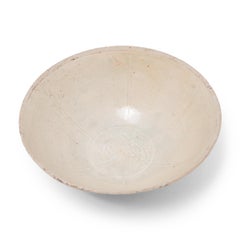 Pale Glazed Chinese Koi Bowl, C. 1850