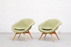 Pale Green Bucket Lounge Chair by Miroslav Navrátil for Vertex