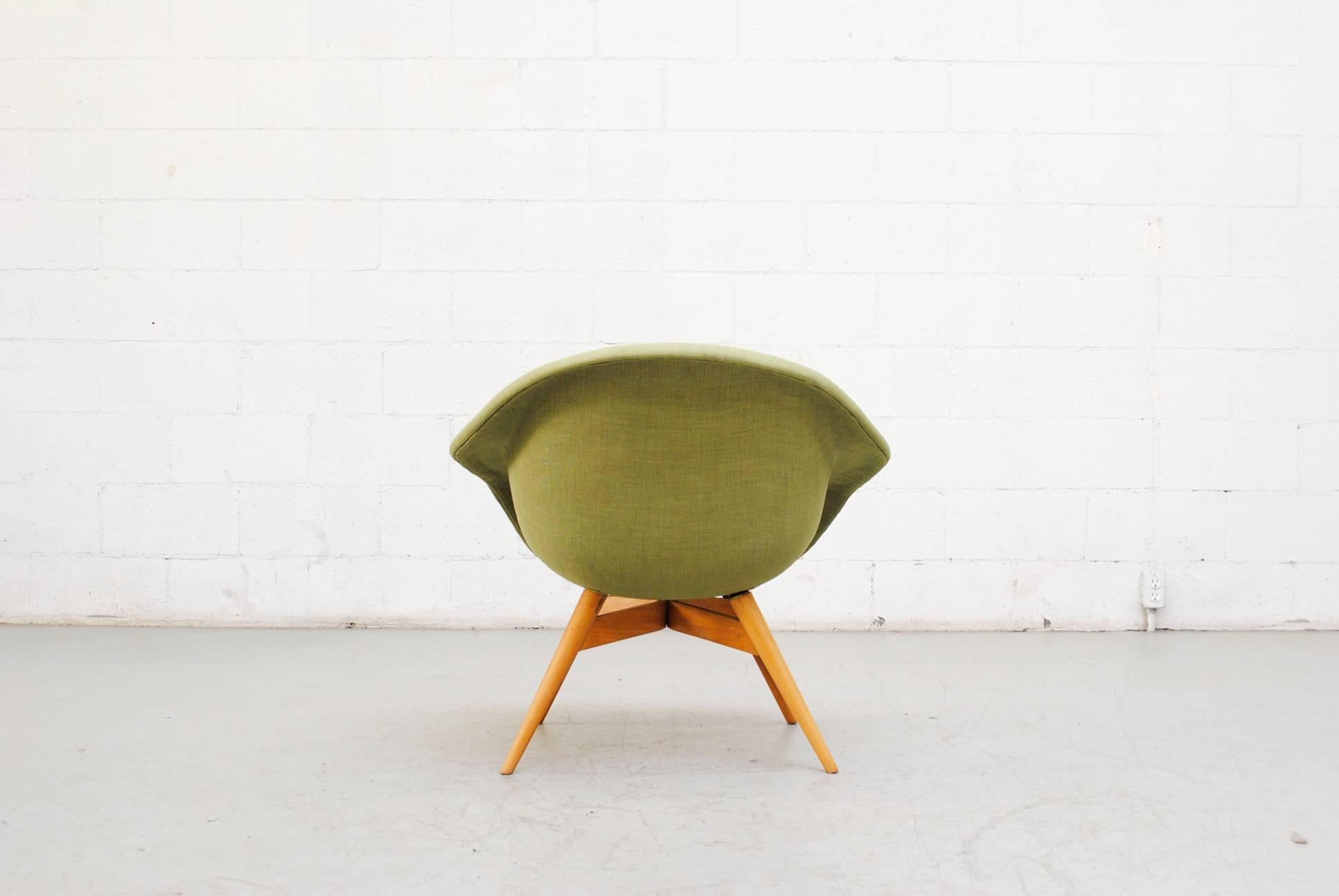 Pale Green Bucket Lounge Chair by Miroslav Navrátil for Vertex 1