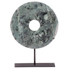 Pale Green Hardstone Bi Disc