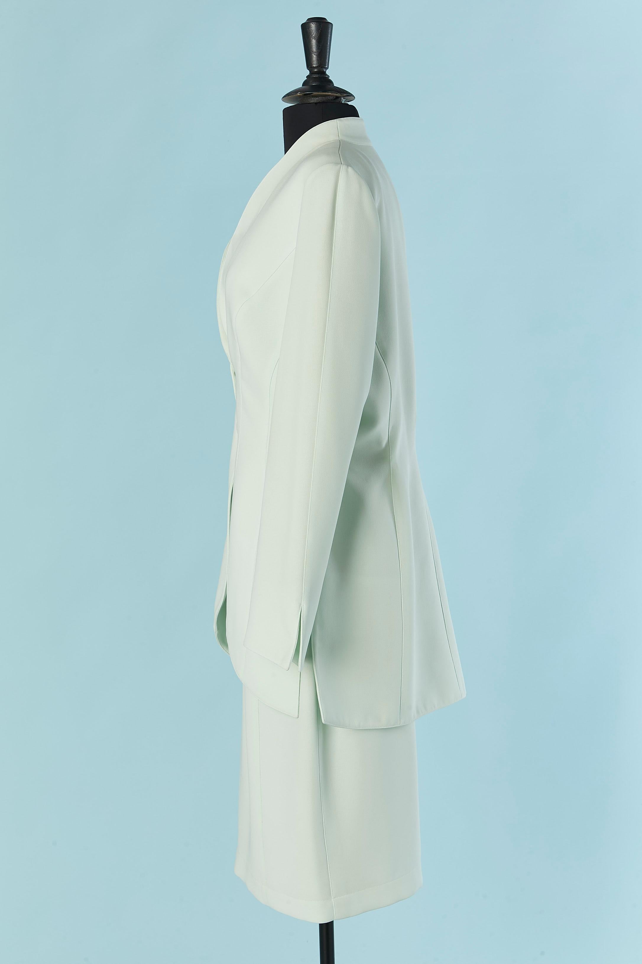 Tailleur monopetto verde pallido THIERRY MUGLER in vendita 1