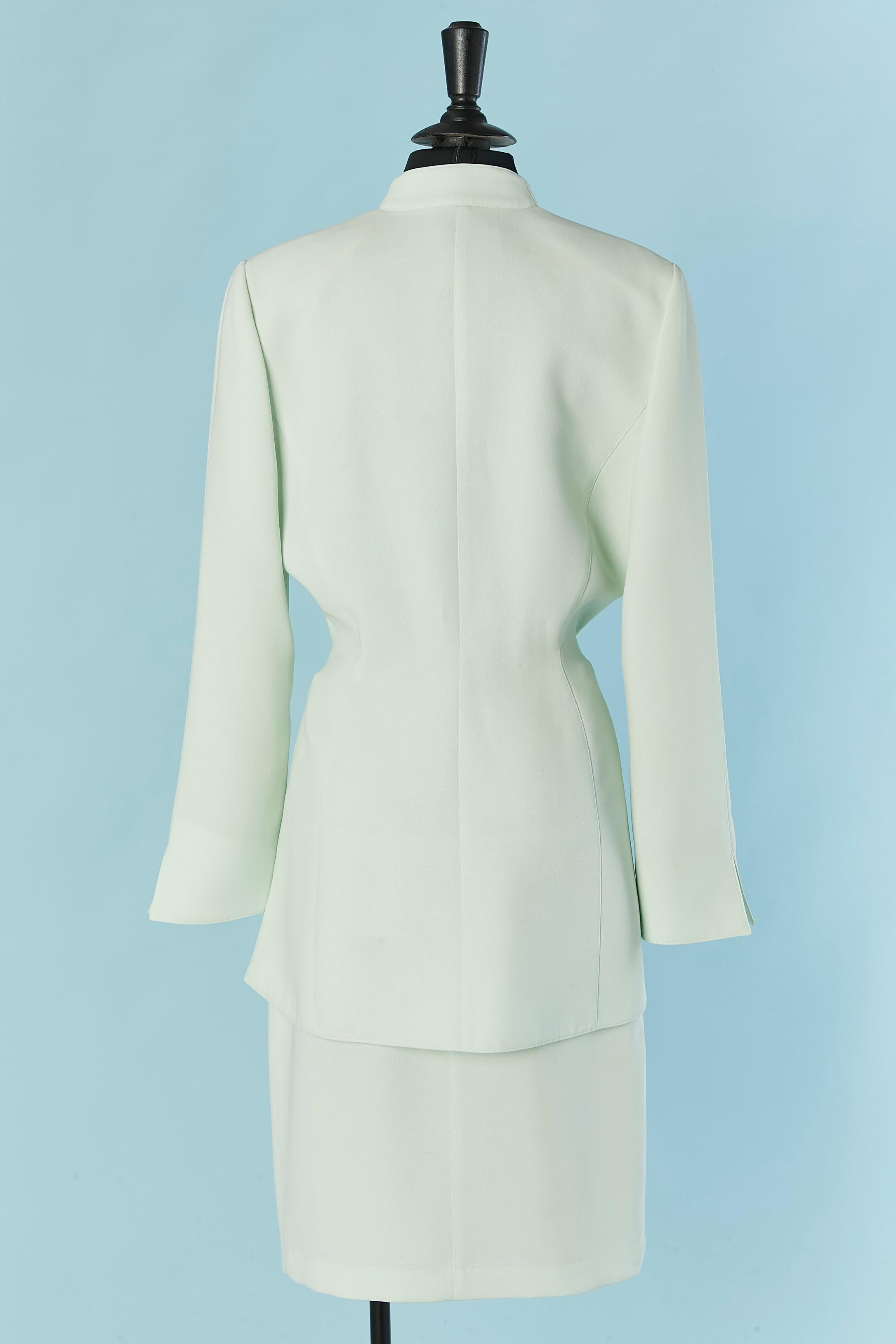 Tailleur monopetto verde pallido THIERRY MUGLER in vendita 2