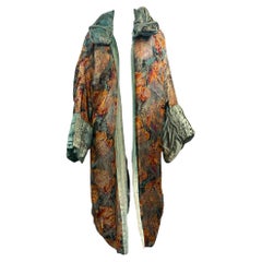 Pale Green Velvet and Floral Lame Opera Coat, 1920s