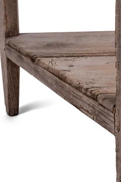 Pale Oak and Fruitwood Cricket Table