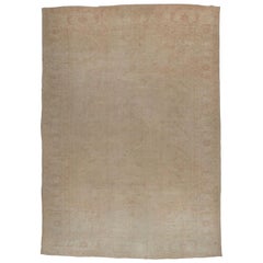 Zabihi Collection Pale Oversize Turkish Oushak Carpet