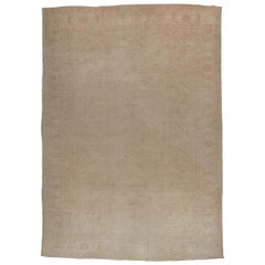 Zabihi Collection Pale Oversize Turkish Oushak Carpet