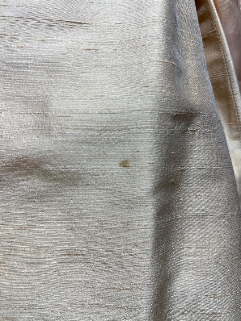 Gonna-tuta in seta grezza rosa pesca Mugler in vendita 3