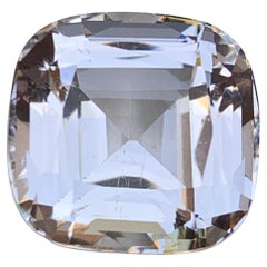 Pale Peachy Pink Hue Natural Morganite Anhänger, Ring Edelstein 16 Ct Cushion Cut