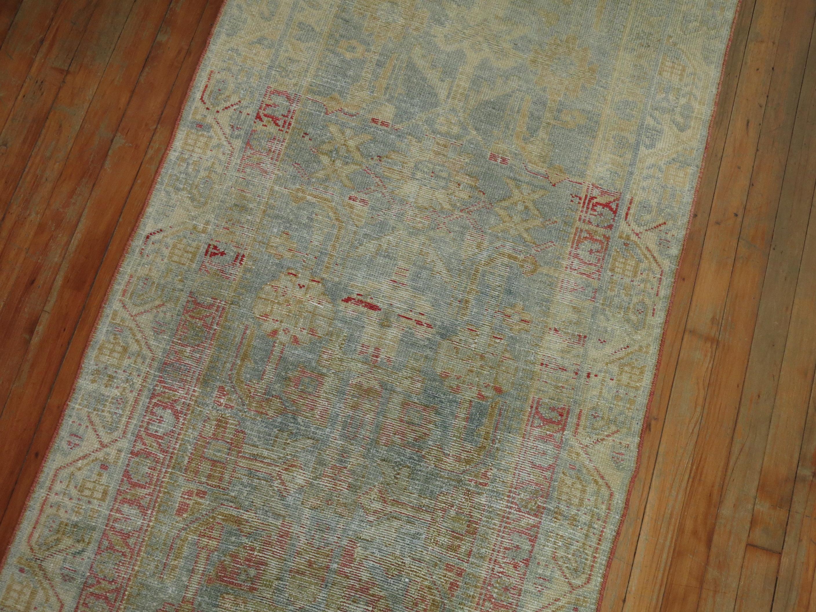 Pale Persian Malayer Runner In Good Condition In New York, NY