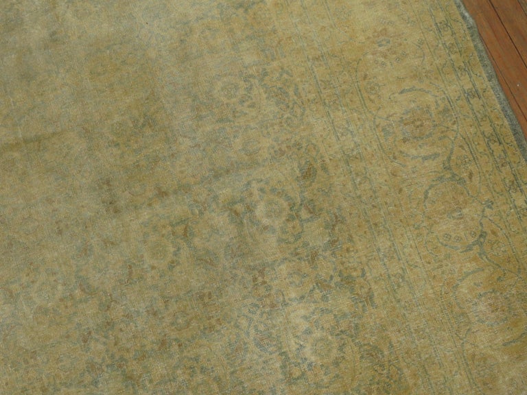 Pale Persian Tabriz Rug For Sale at 1stDibs