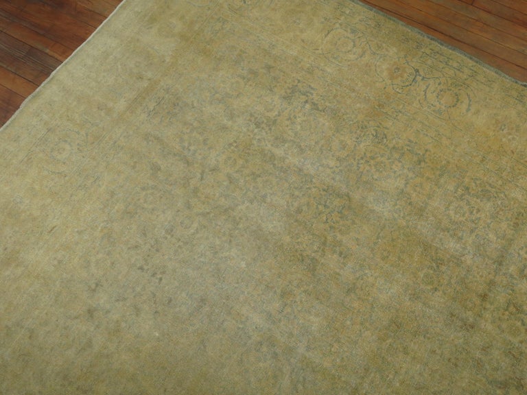 Pale Persian Tabriz Rug For Sale at 1stDibs