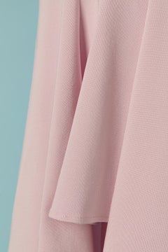 Pale pink asymmetrical rayon skirt ALEXANDRE VAUTHIER