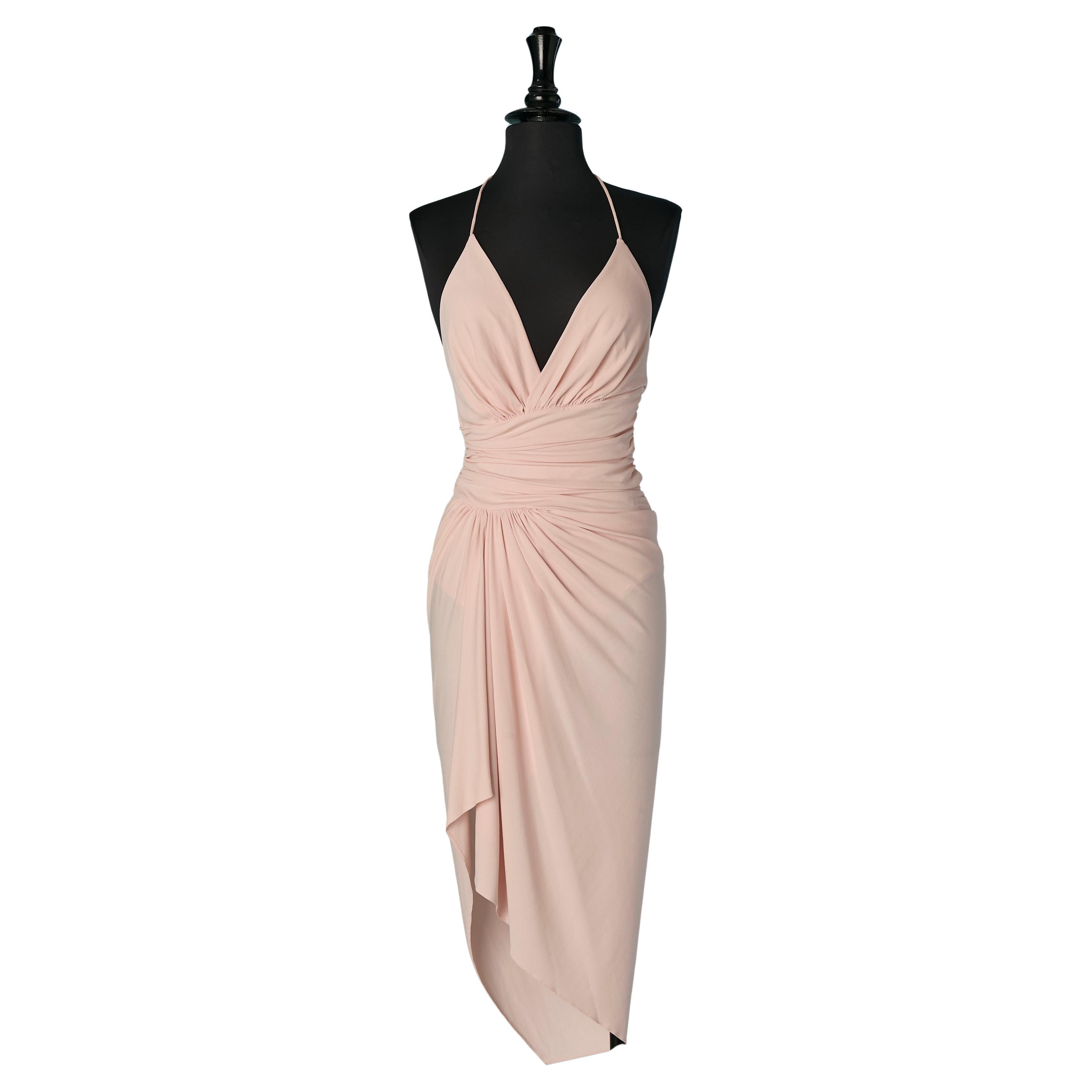Pale pink backless cocktail dress ALEXANDRE VAUTHIER