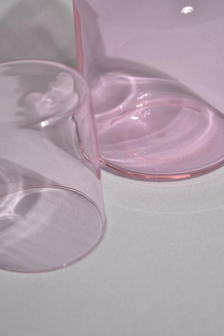 Pink Bedside Carafe Set In New Condition In Richmond, VA
