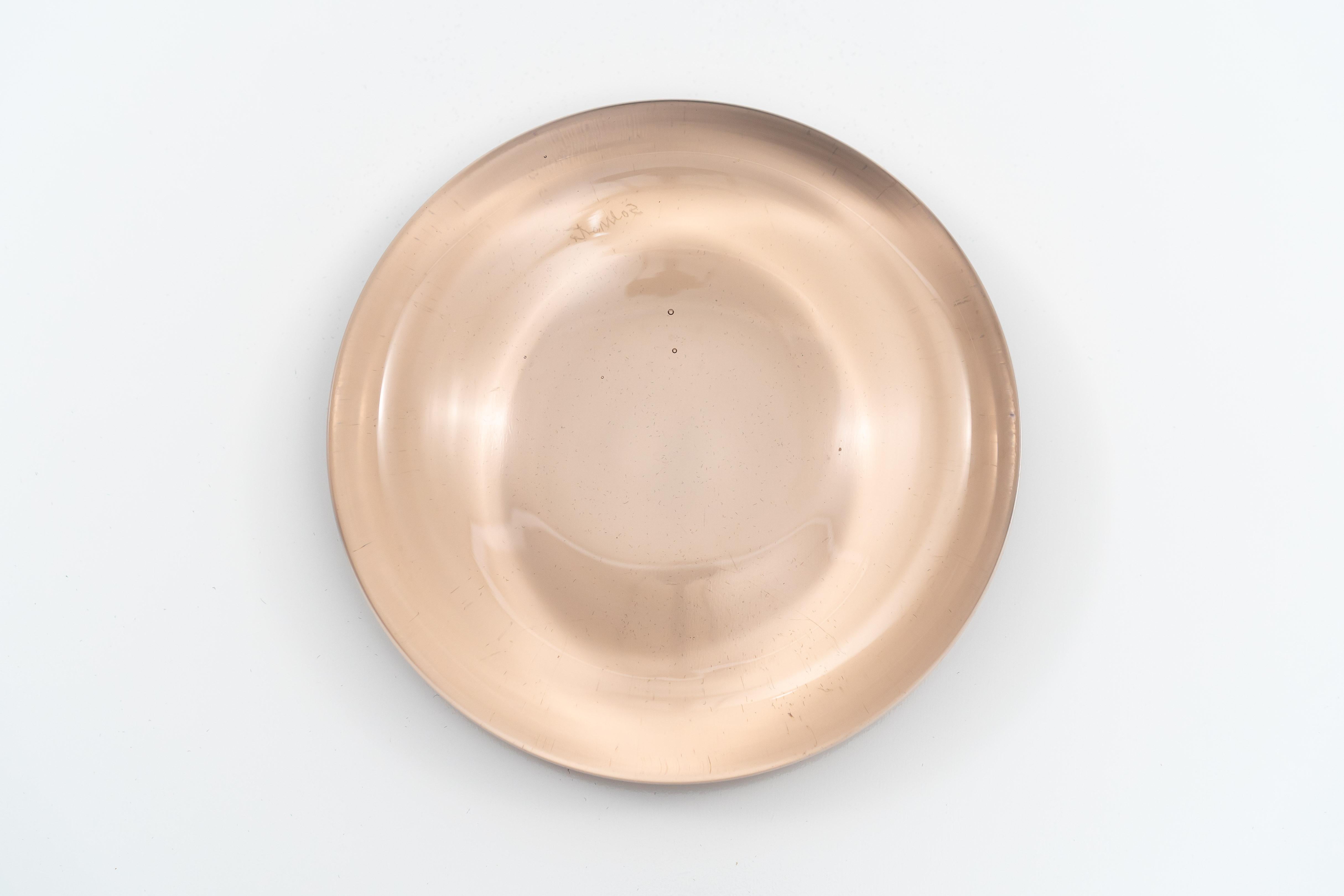 Pale Pink Blown Murano Glass Dish by Charles Pfister for Salviati, circa 1985 For Sale 1