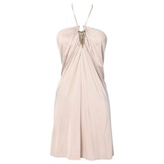 Pale pink bustier jersey dress Roberto Cavalli