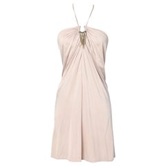 Pale pink bustier jersey dress Roberto Cavalli 