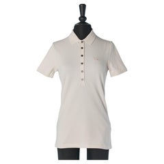 Polo de algodón rosa pálido BURBERRY BRIT Nuevo con etiqueta