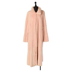 Cappotto di pelliccia rosa pallido Saga MINK