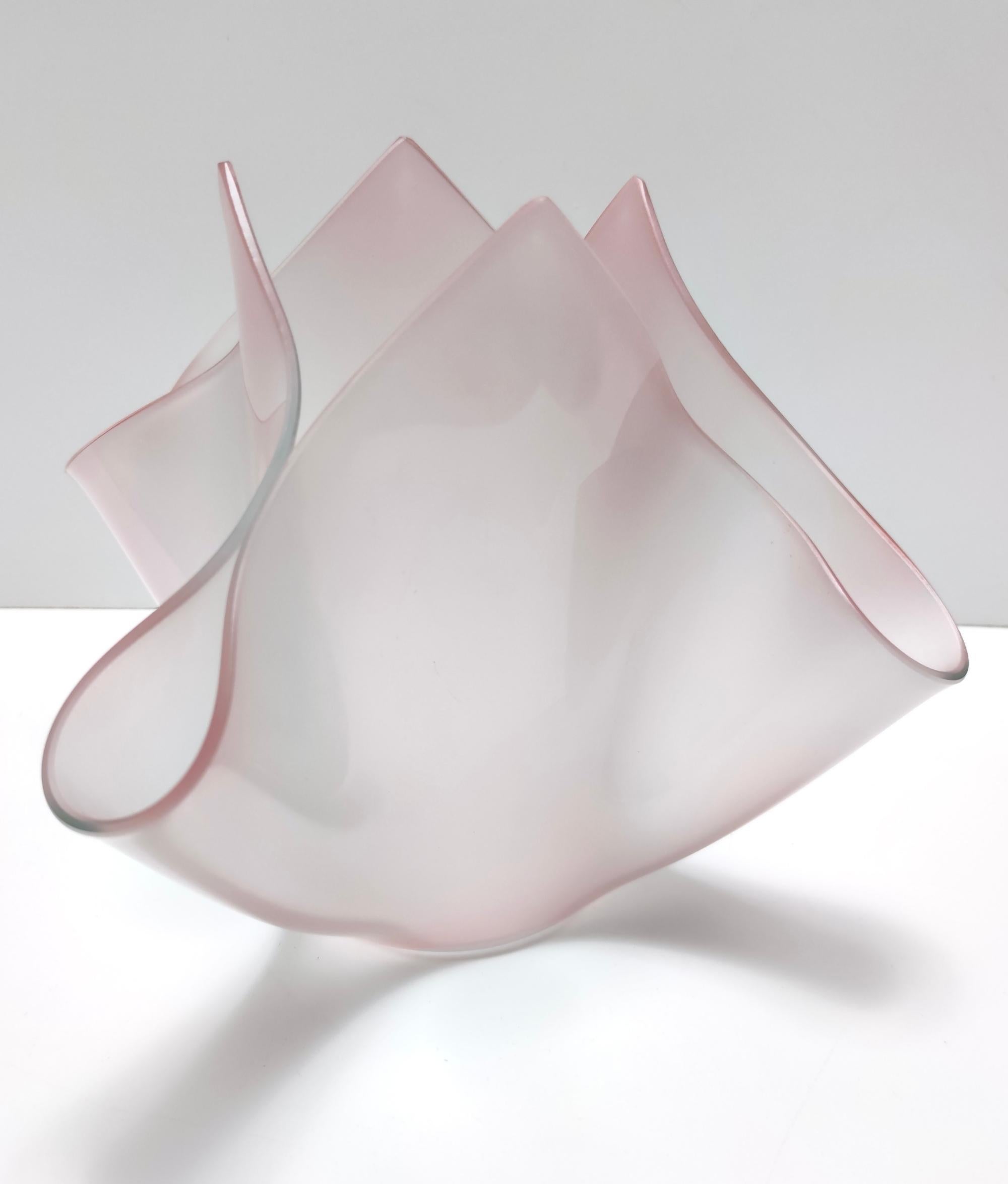Vintage Pale Pink Glass Vase 