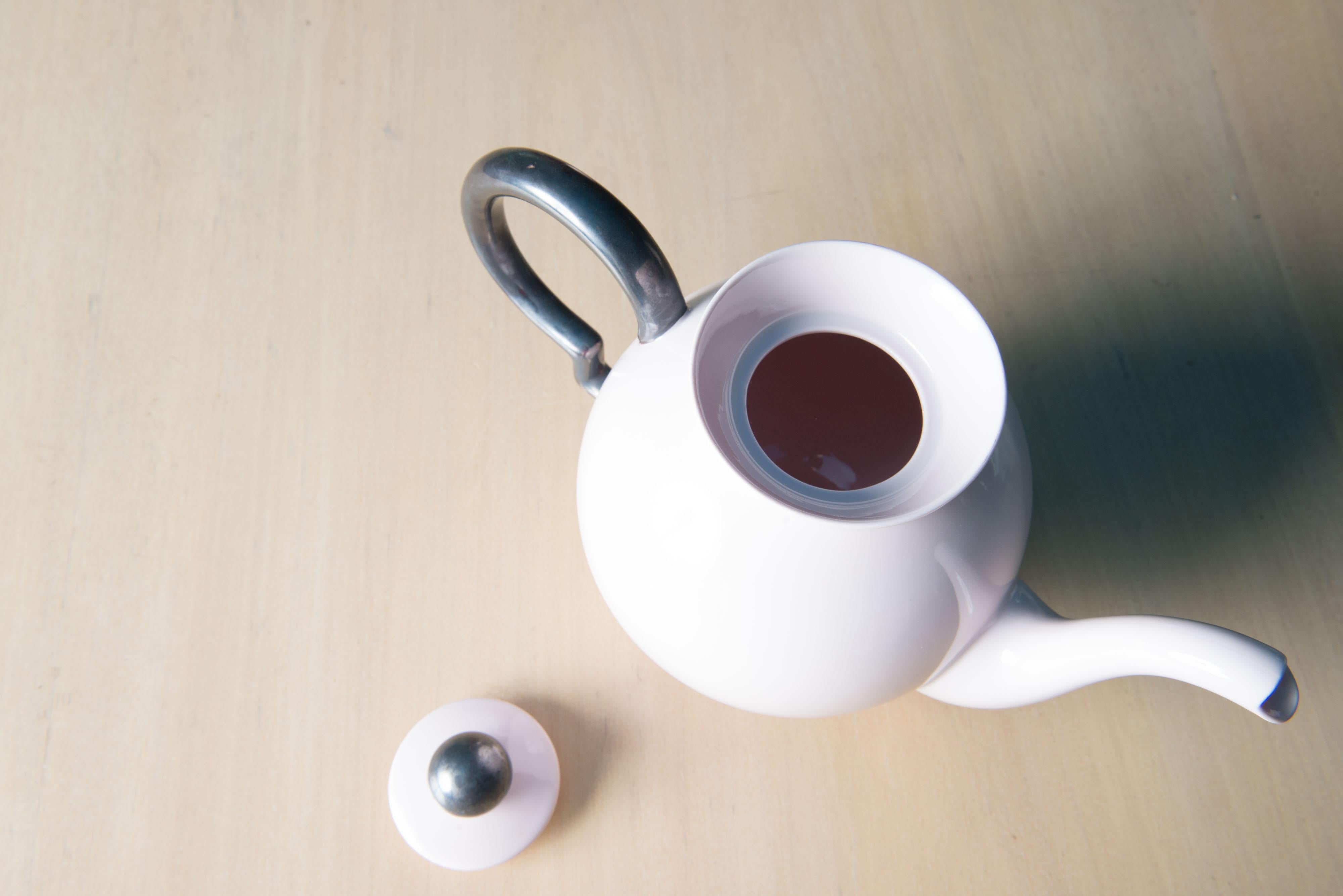 Pale Pink & Grey Johann Haviland Tea Set For Sale 10