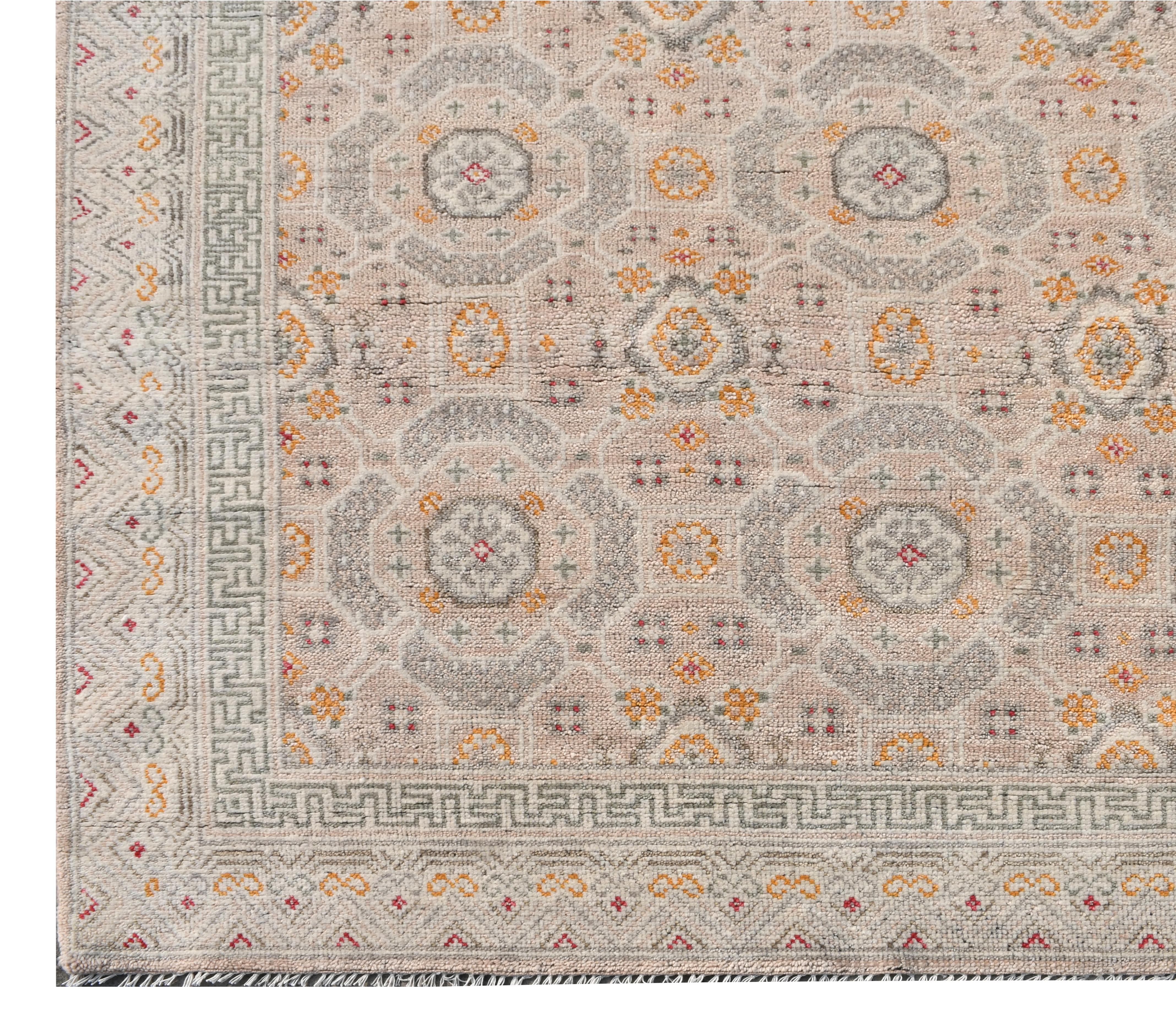 Pale-Pink Khotan In New Condition For Sale In Laguna Hills, CA