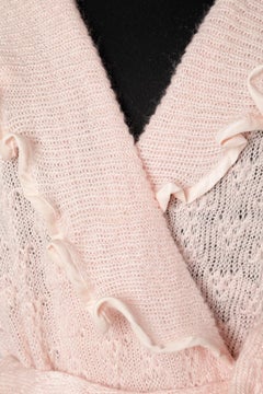 Pale pink knit Robe Christian Dior Lingerie