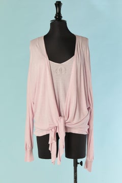 Pale pink knit Twin-set CHANEL