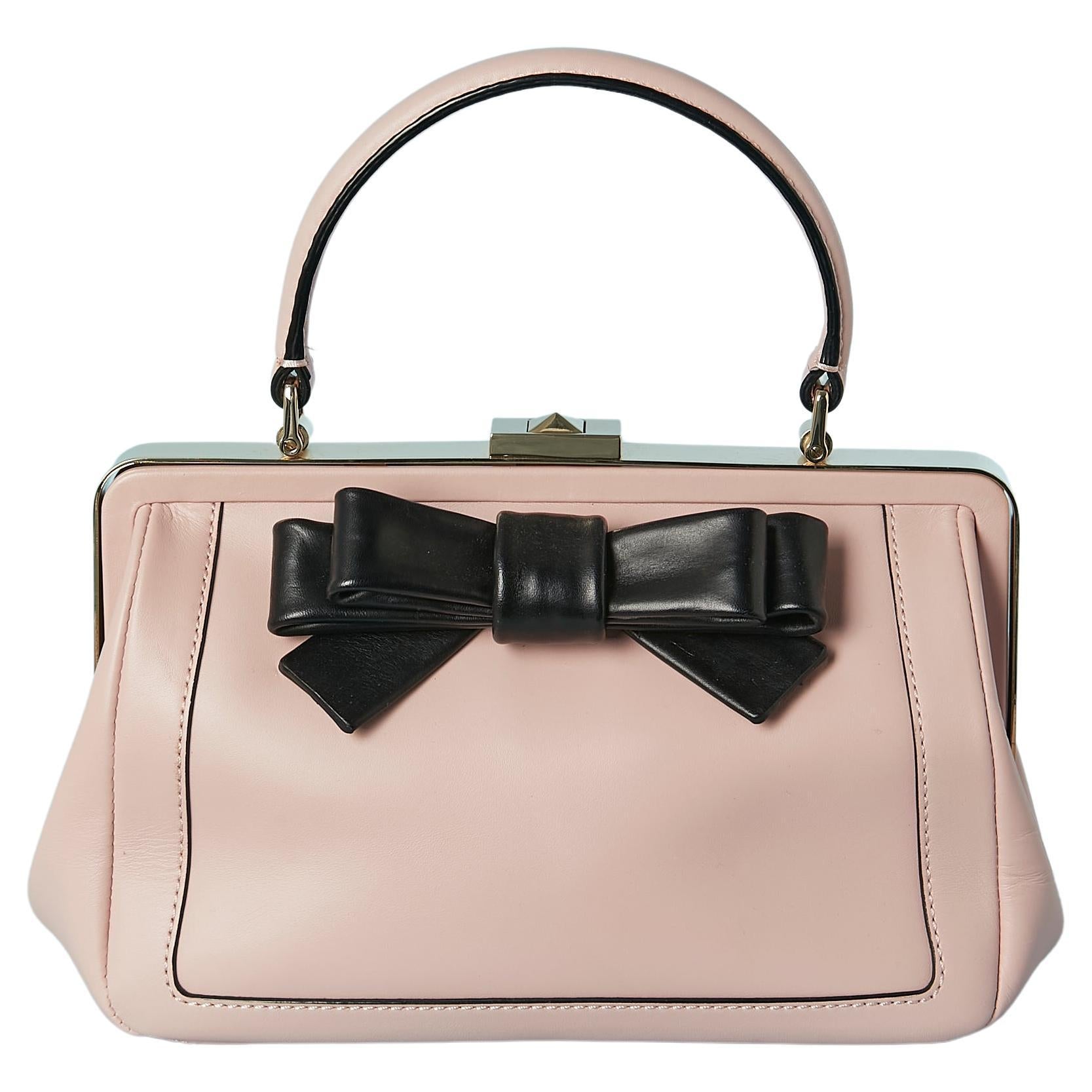 Black and pink kate spade bag sale