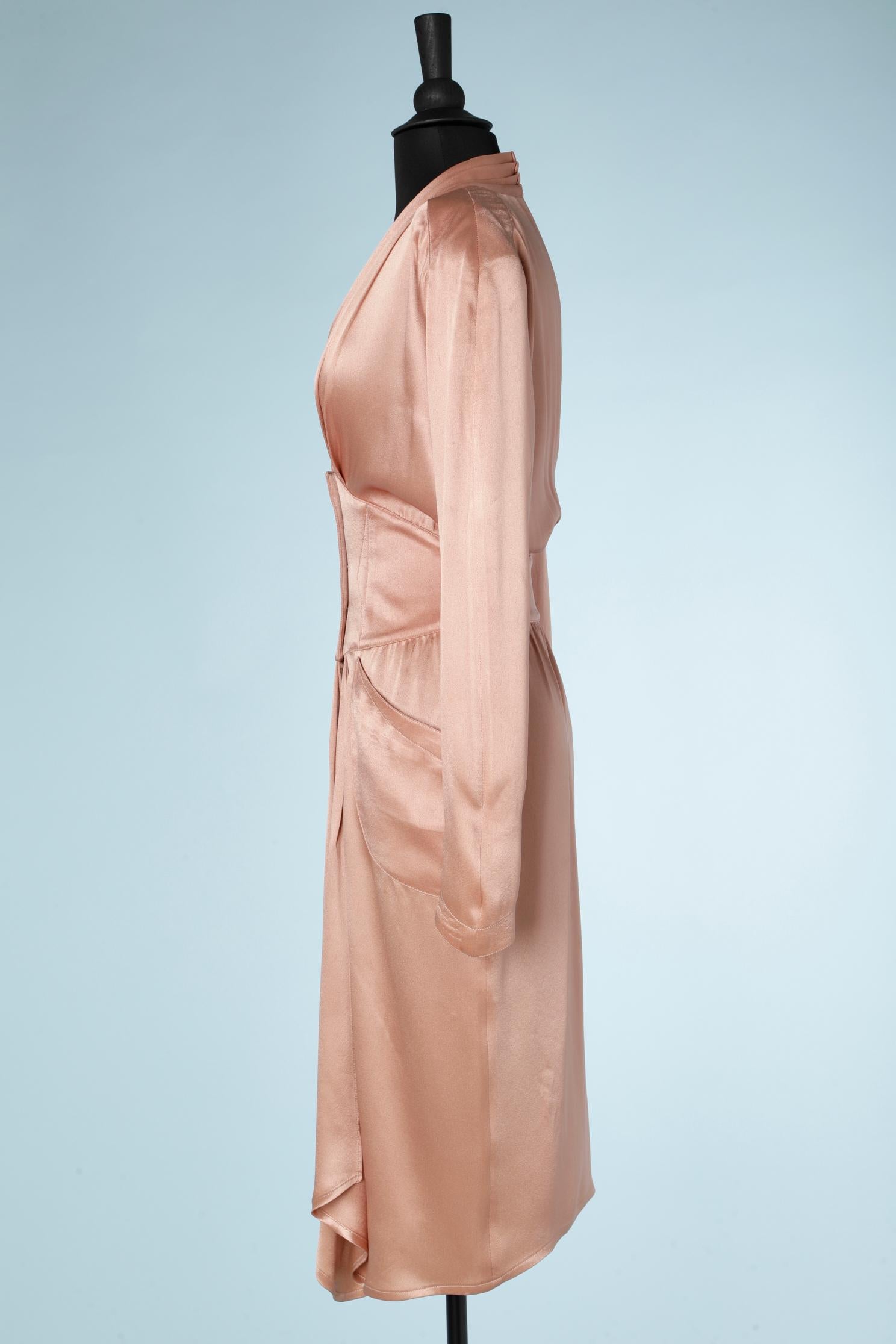 Women's Pale pink rayon dress Thierry Mugler 