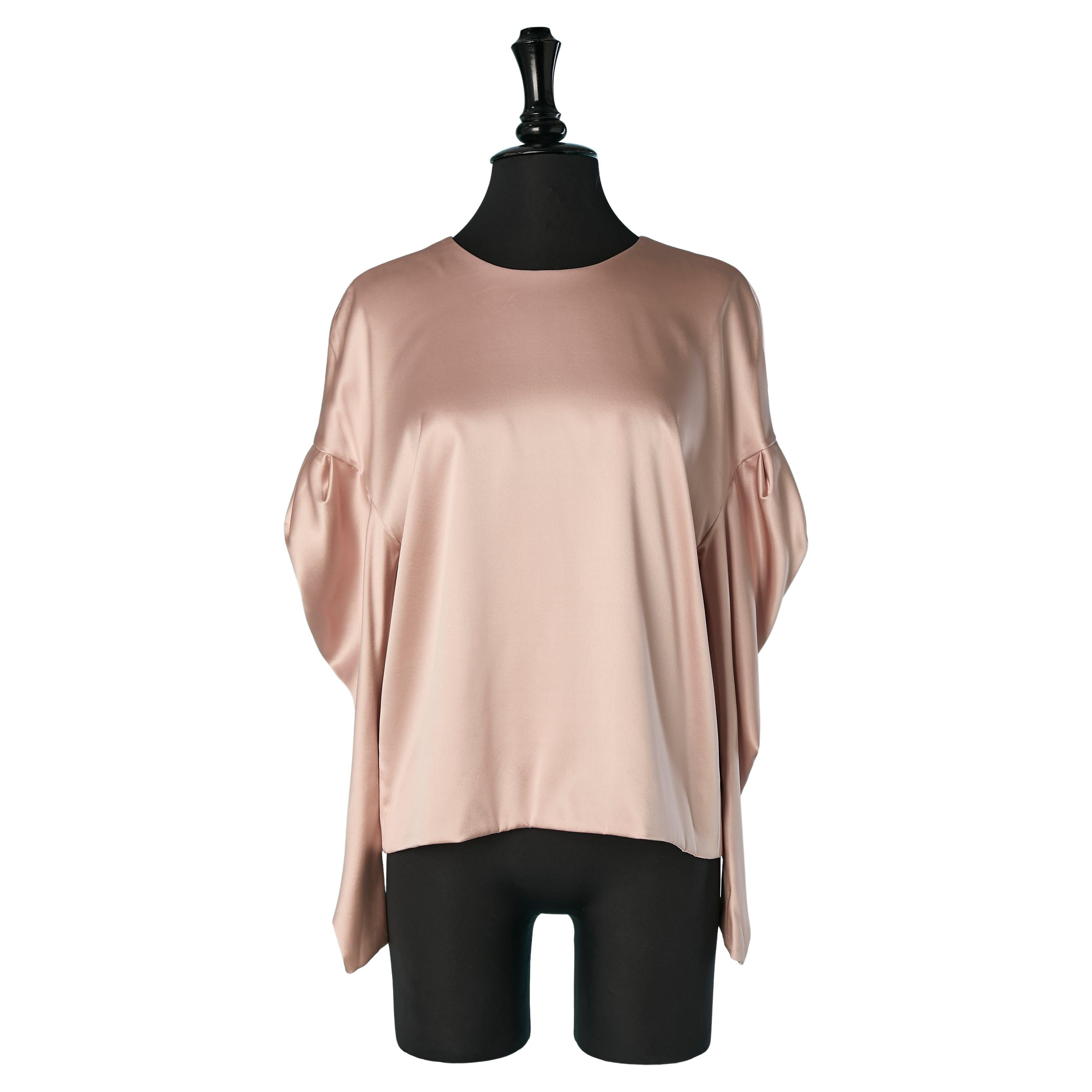 Camicetta di raso rosa pallido ALEXANDRE VAUTHIER
