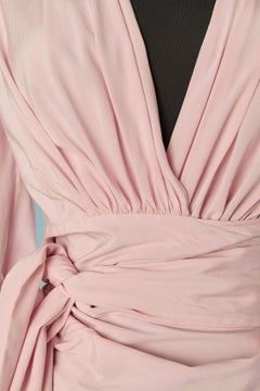 Pale pink silk wrap top ALEXANDRE VAUTHIER