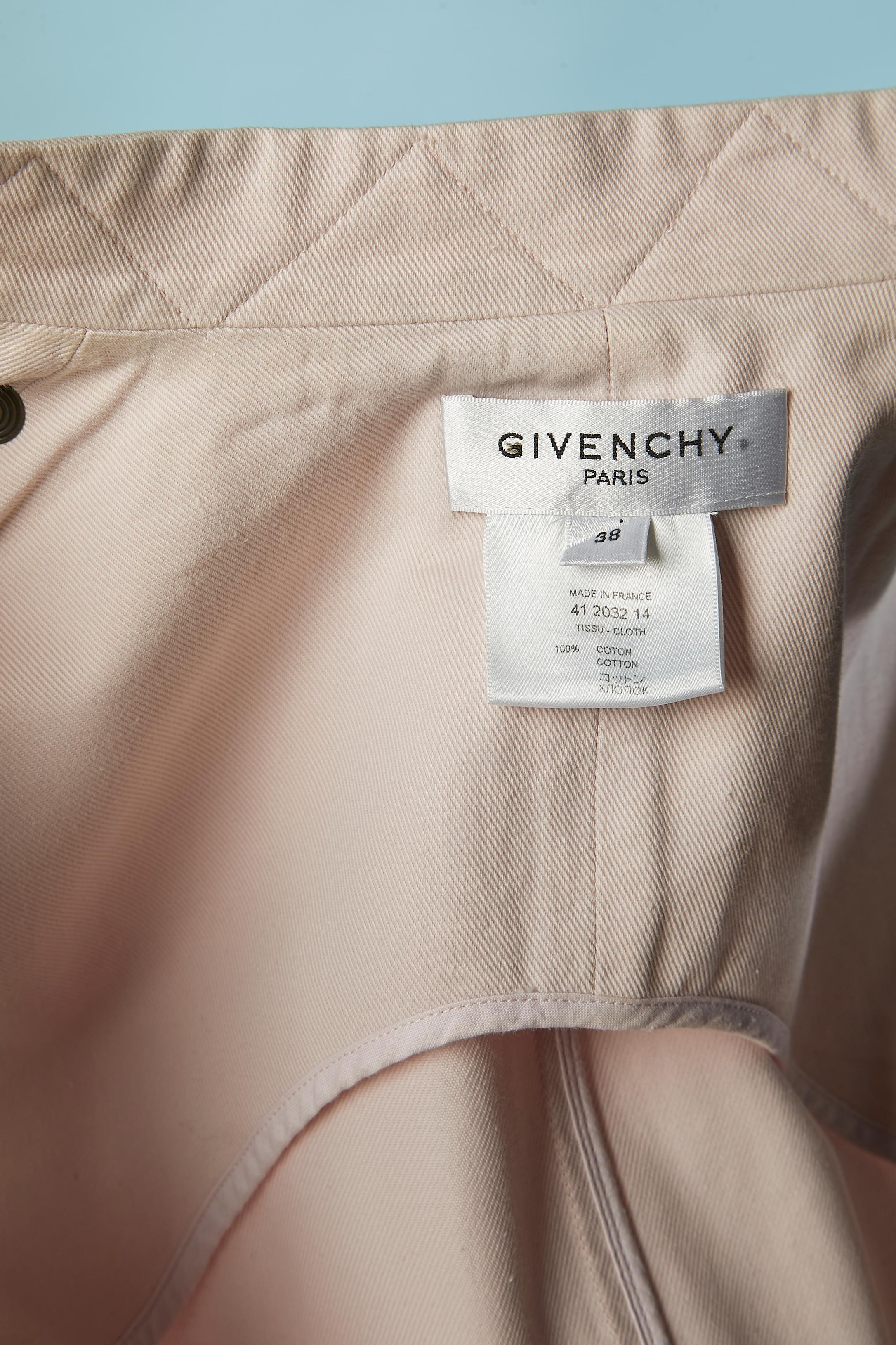 Pale pink sleeveless cotton dress with snap GIVENCHY For Sale 4