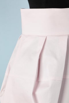 Pale pink tulip cotton skirt Christian Dior