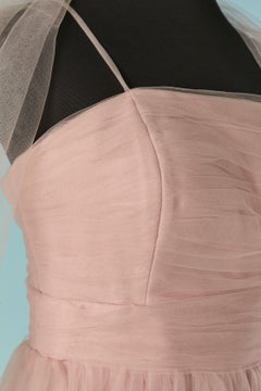 Mini vestido bustier de tul rosa palo ROMEO GIGLI R.G