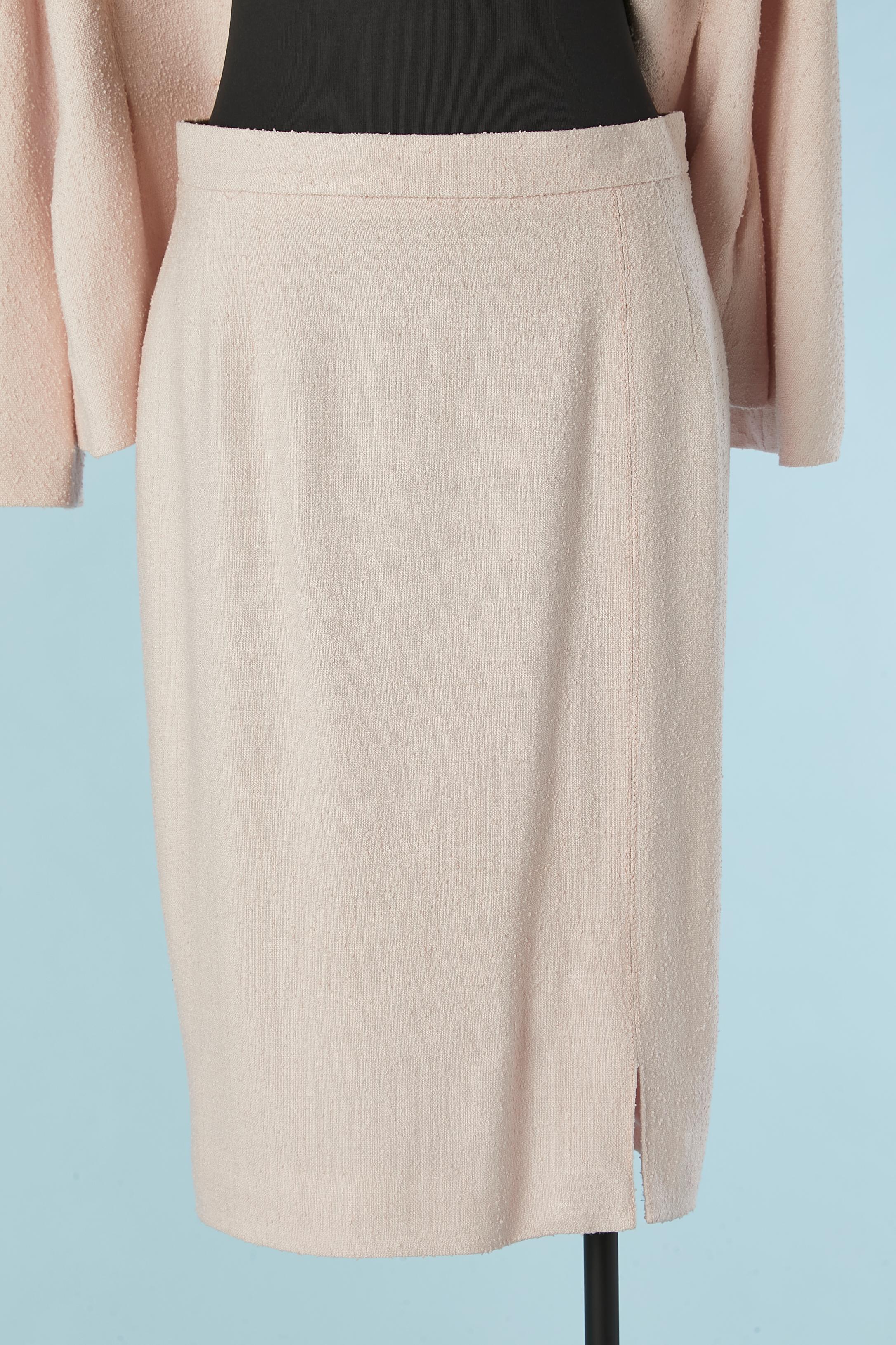 Pale pink tweed skirt suit Valentino Boutique For Sale 1