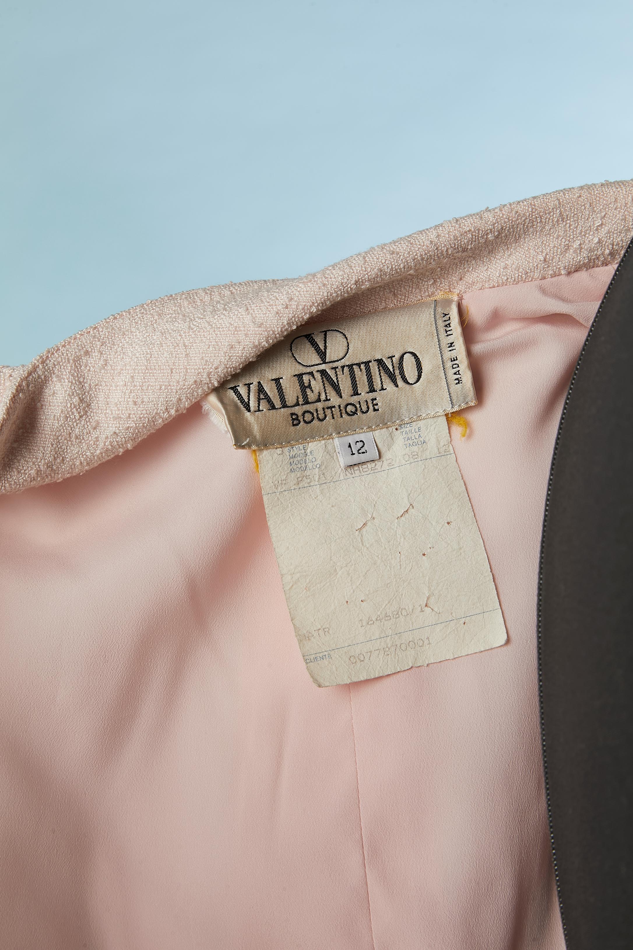 Pale pink tweed skirt suit Valentino Boutique For Sale 2