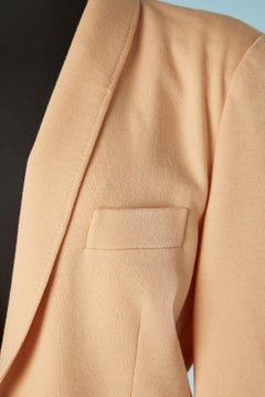 Pale pink wool jersey skirt-suit Sonia Rykiel