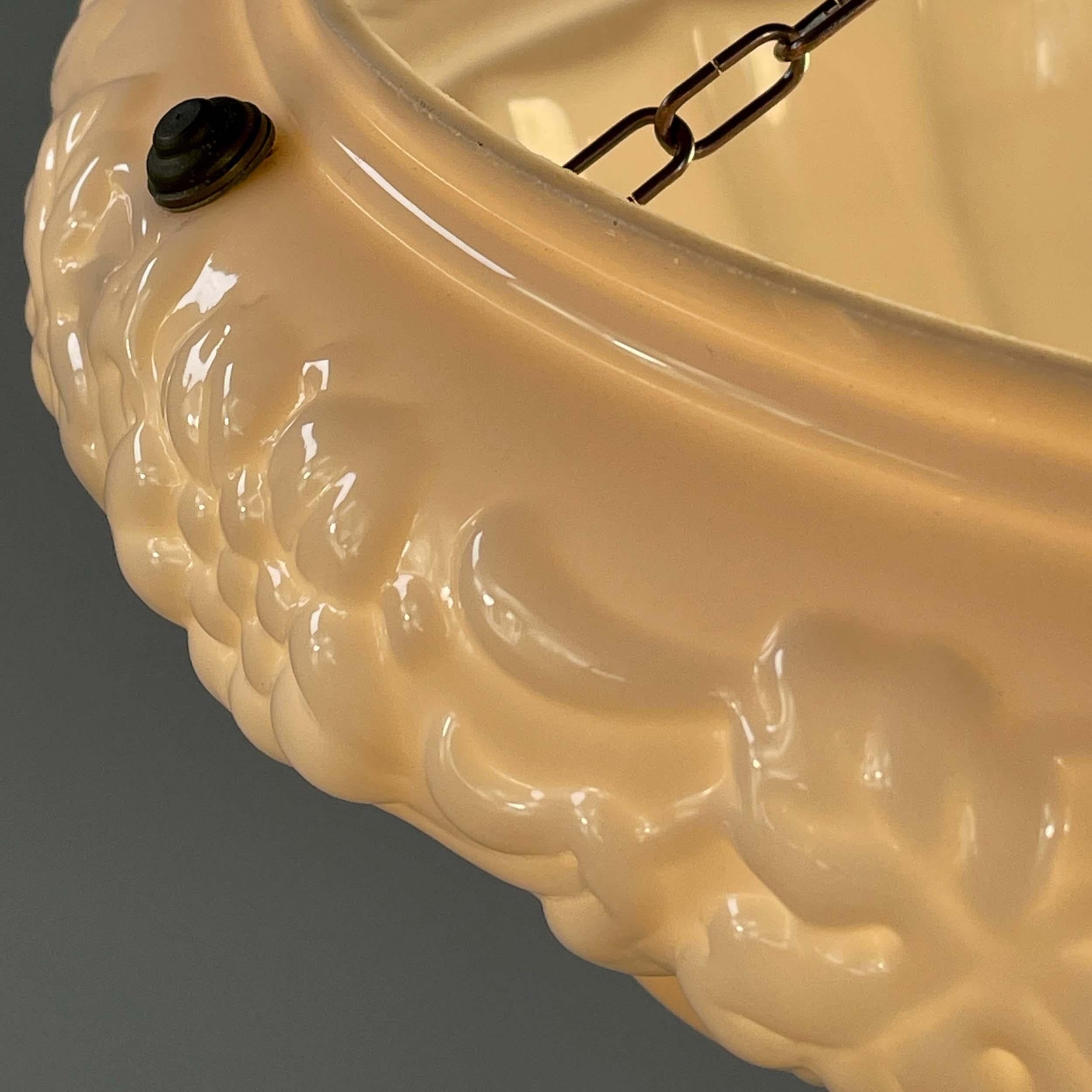 Colgante de vidrio jaspeado rosa pálido, Suecia Años 20 a 30 en venta 5