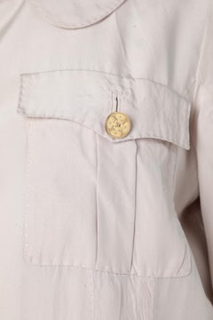 Pale silk jacket with gold buttons Louis Vuitton